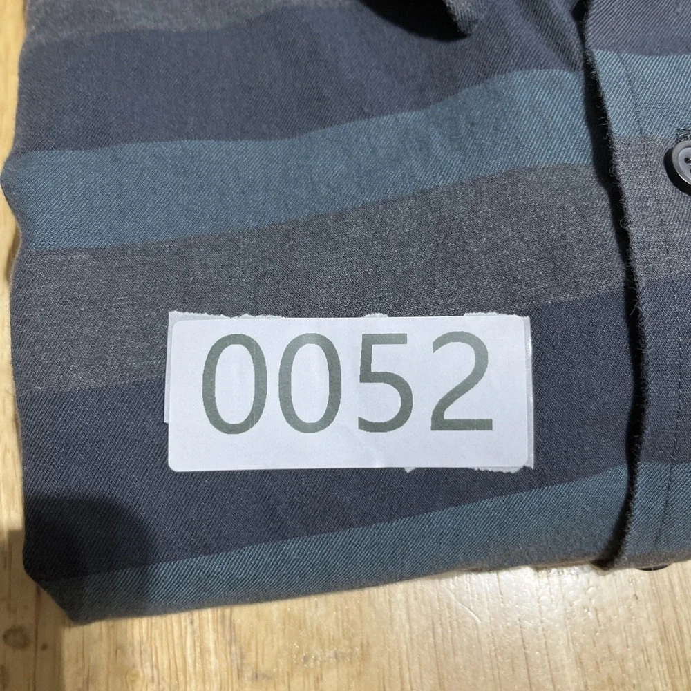 Banana Republic Shirt (Men's )‎ XXL SLIM FIT Striped Button Down Greens